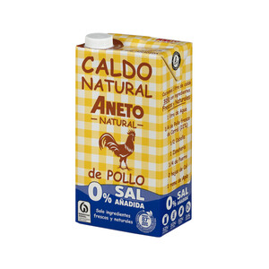 Imagen de ANETO Caldo natural de pollo 0% sal 1 l