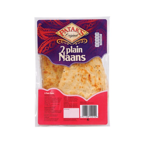 PATAK"S Naan Plain (pan planop Hindú) 2 uds. 240 g.