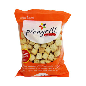 PICAGRILL Picatostes naturales en forma de cubitos PICAGRILL 75 gr,