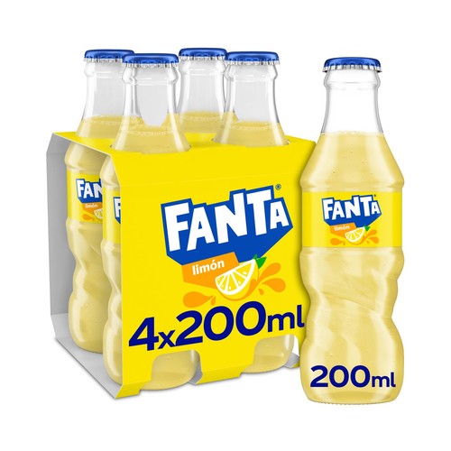 FANTA Refresco de limón pack 4 uds x 20 cl.