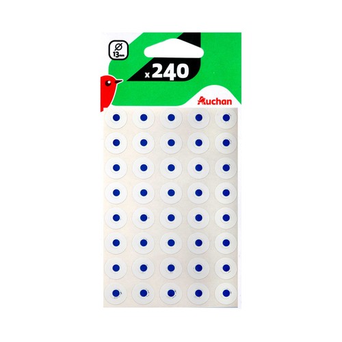 Bolsa 240 Arandelas Adhesiva De Refuerzo 13mm AUCHAN.
