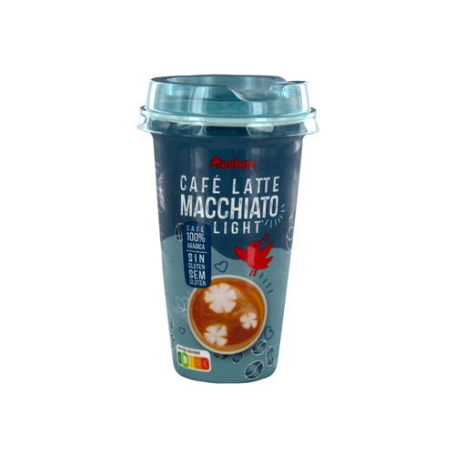 Bebida de café 100% arábica con un toque de leche desnatada (Macchiato light) PRODUCTO ALCAMPO 250 ml.