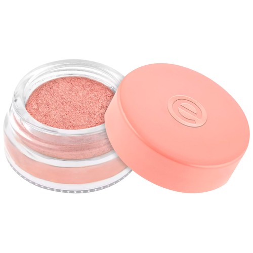 ESSENCE tono 01 Rose, oro rosado Sombra de ojos en crema con brillo metálico.