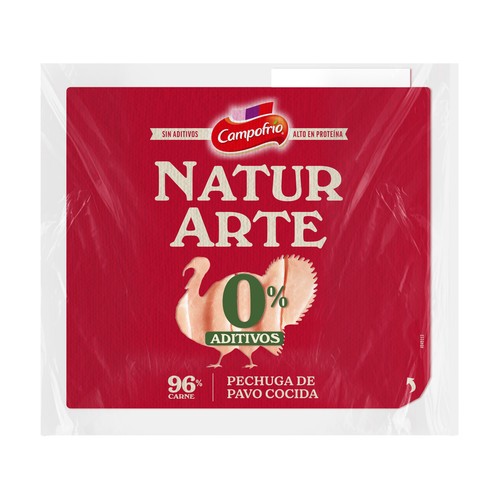 CAMPOFRIO Naturarte Pechuga de pavo cocida, cortada en lonchas 85 g.