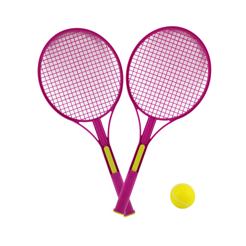 Raquetas de tenis de plástico, ONE TWO FUN ALCAMPO.