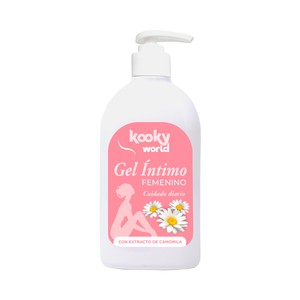 Imagen de KOOKY WORLD Gel para la higiene íntima femenina con extracto de camomila KOOKY WORLD 500 ml.