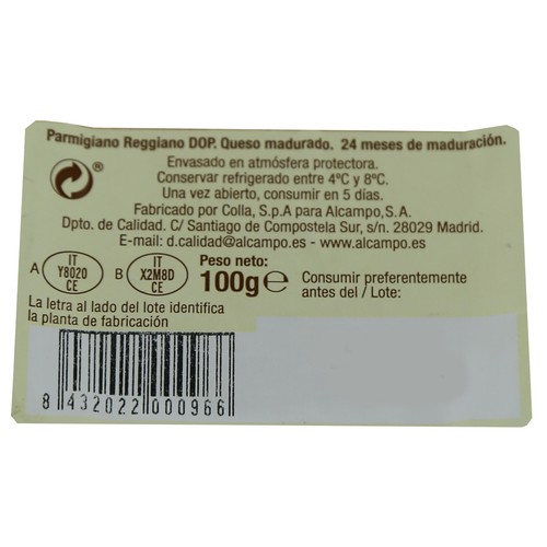 AUCHAN Queso en escamas Parmegiano Reggiano 100 g. Producto Alcampo