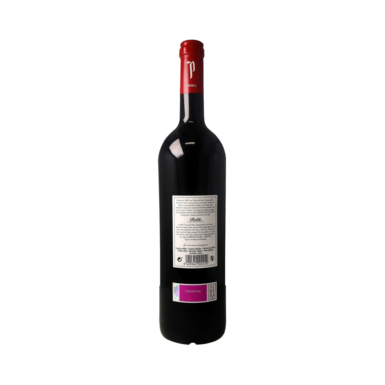 PROTOS  Vino tinto roble con D.O. Ribera del Duero botella magnum 1,5 l.