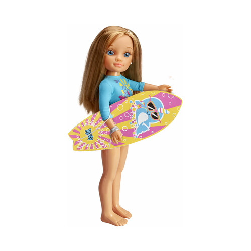 Nancy, Un día haciendo surf, incluye tabla y muñeca NANCY.