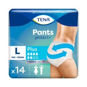 Imagen de TENA Pants protect+ Pañal incontinencia unisex para adultos para perdidas severas de orina, talla L (100-135 cm) 14 uds.