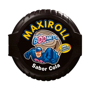 BOOMER Chicle Maxi Roll Fun sabor fresa 56 g.