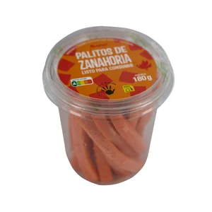 AUCHAN Palitos de zanahoria listos para consumir 180 g. Producto Alcampo