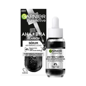 GARNIER Sérum anti-imperfecciones con carbón, para pieles con tendencia acneica GARINER Pure active 30 ml.