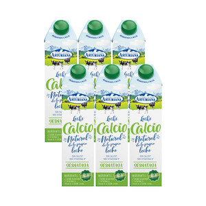 precios Central Lechera Asturiana Leche De Vaca Desnatada, Enriquecida Con Calcio  6 X 1L. en Alcampo