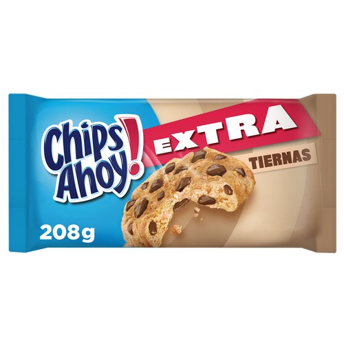 CHIPS AHOY! Galleta (cookies grandes) extra tierna 208 g.