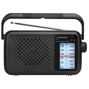 RADIO PORTATIL ANALOGICA SUNSTECH RPS412BK NEGRO - miniatura 4