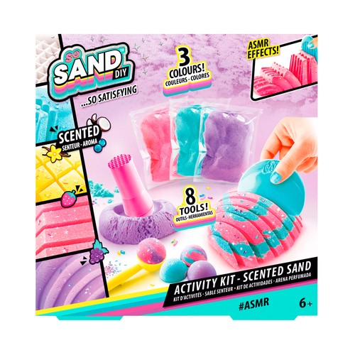 Kit Fábrica Arena Perfumada So Sand Dy …So Satisfying +6 Años CANAL TOYS