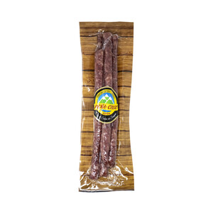 Imagen de PEÑA CRUZ Salchichas oreadas y envasadas al vacio, ideales como aperitivo PEÑA CRUZ 200 g.