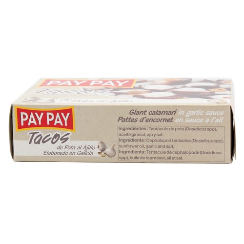 PAY PAY Pota al ajillo en tacos 63 g.