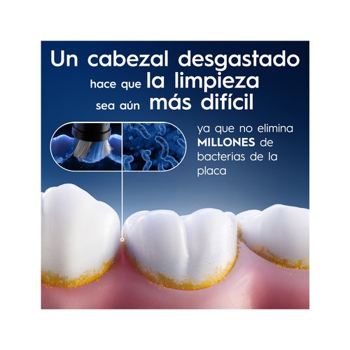 ORAL-B Io ultimate clean Pack de 4 recambios de cepillo de dientes eléctrico Braun.