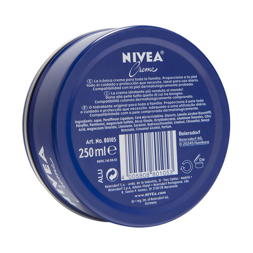 NIVEA Crema corporal de uso diario con acción hidratante NIVEA 250 ml.