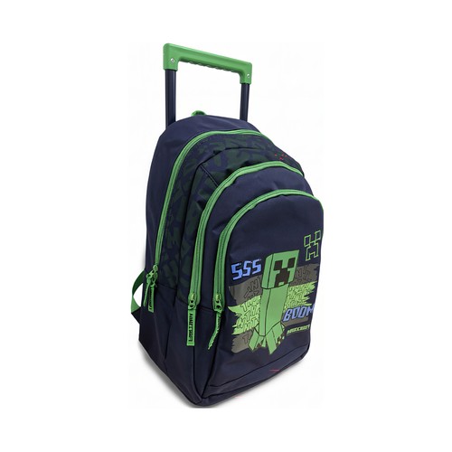 Mochila con ruedas 2 compartimentos New Shape. MINECRAFT