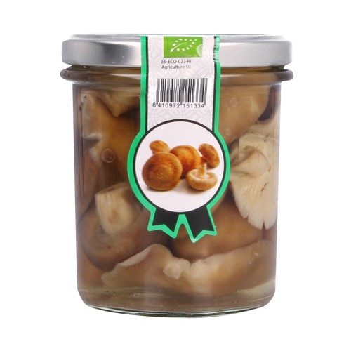 Setas Shiitake ecológicas SEÑORÍO DE LAMATA frasco de 200 g.
