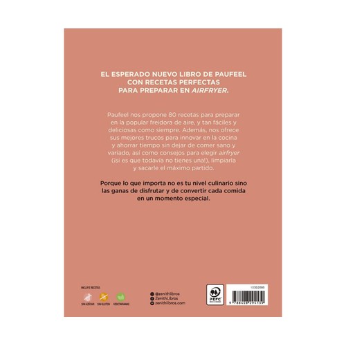 Mis mejores recetas en freidora de aire, PAULA MONREAL, Editorial Zenith.