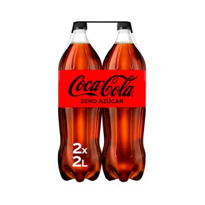 Imagen de COCA COLA ZERO Refresco de cola Zero azúcar pack botella 2X2L.
