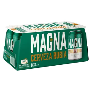 MAGNA Cerveza pack latas 8 x 33 cl
