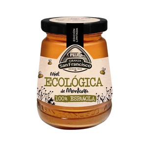 GRANJA SAN FRANCISCO Miel de montaña ecológica GRANJA SAN FRANCISCO, 250 g.