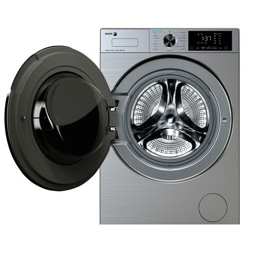 Lavadora FAGOR 5FE-8714X 8KG inox, Clasificación energética: A, 1400RPM, H: 85cm, A: 60cm, F: 46cm.