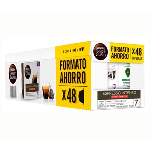 Imagen de DOLCE GUSTO Café capsulas intenso descafeinado 3 x 16 ud 297 g