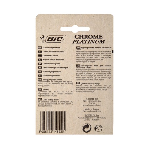BIC Recambios de hojas de afeitar de doble filo BIC 10 uds.