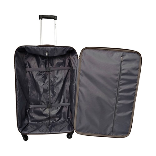 Maleta grande tipo trolley talla L Blanda, 4 ruedas con cierre