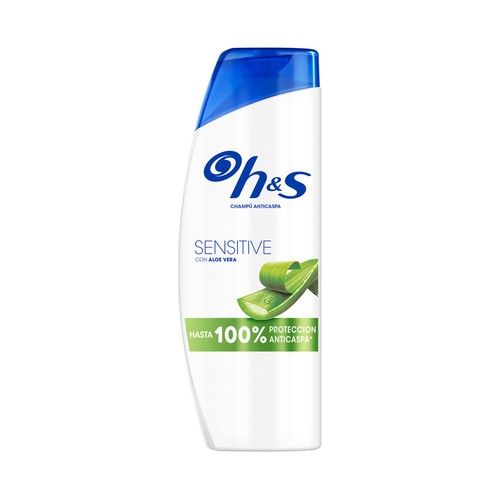 H&S Sensitive Champú anticaspa con aloe vera, para cabellos sensibles 330 ml.