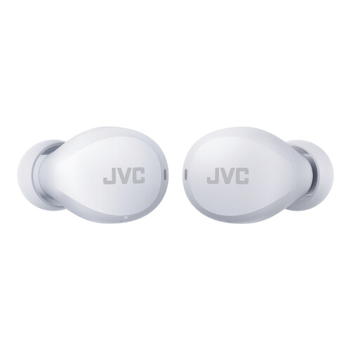 Auriculares inalámbricos Bluetooth JVC Gumy Mini HA-A6T blancos, control táctil, autonomía 23 horas, compatible con asistente de voz, IPX4.