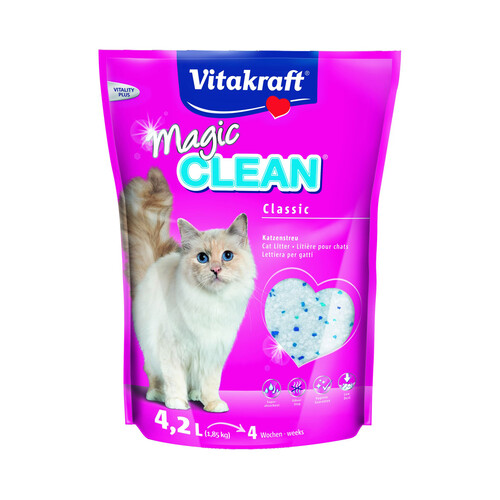 VITAKRAFT Magic clean Arena de sílice para gatos 4,2 l. 1,85 kg.