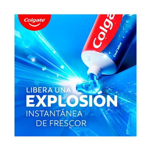 COLGATE Max fresh Pasta de dientes con flúor, cristales refrescante y sabor a menta fresca 75 ml.