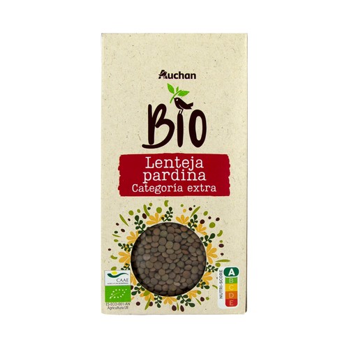 ALCAMPO ECOLÓGICO Lentejas Pardina de categoría extra 500 g.