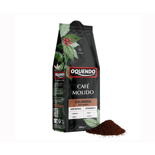 OQUENDO Café molido natural Colombia 250 g.