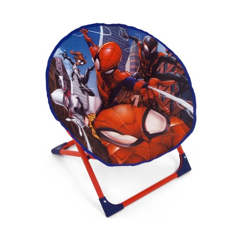 Silla infantil niños plegable con asiento redondo diseño Spiderman, ARDITEX.