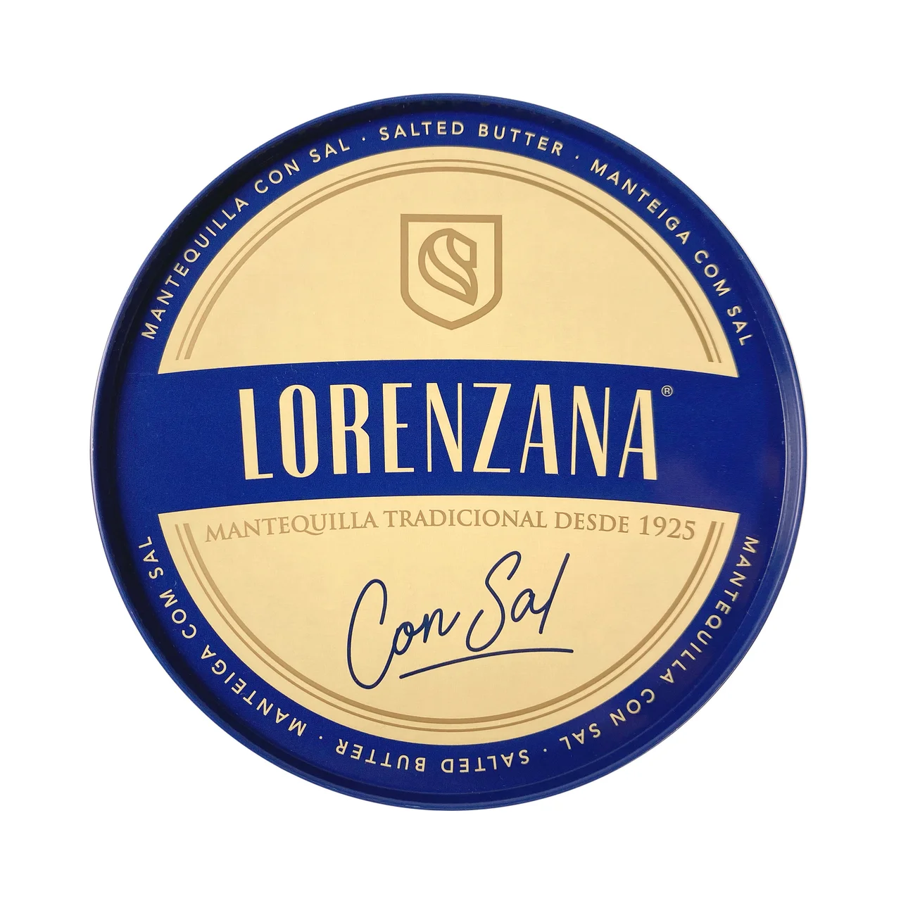 LORENZANA Lata de mantequilla tradicional con sal LORENZANA 250 g.