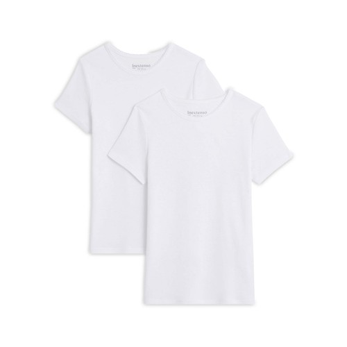 Lote de 2 camisetas de manga corta de manga corta para niña, IN EXTENSO, talla 12.