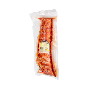 Tira de costilla de cerdo al estilo Tex Mex, envasada al vacio