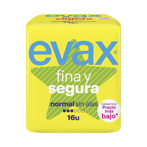 EVAX Compresas normal EVAX Fina y segura 16 uds.