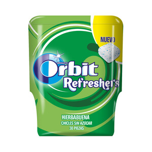 Imagen de ORBIT REFRESHERS Chicle refrescante sabor hierbabuena 87 g.