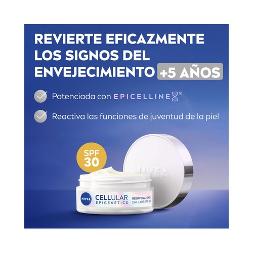 NIVEA Cellular epigenetics Crema de día rejuvenecedora con FPS 30 50 ml.