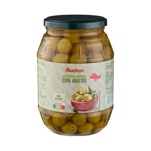 PRODUCTO ALCAMPO Aceitunas verdes con hueso bote de 550 g.
