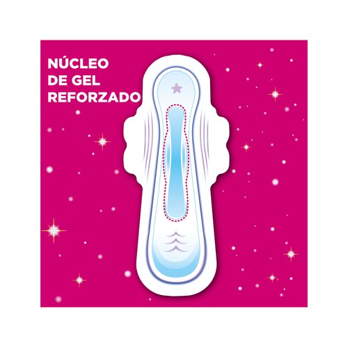 AUSONIA Compresas ultrafina noche extra con alas AUSONIA 8 uds.